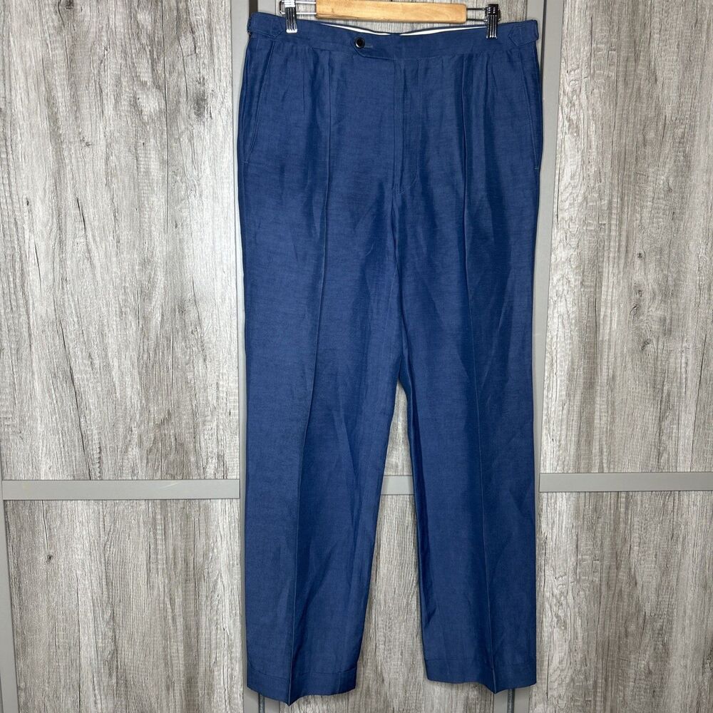 Paul Stuart John Pants Trousers Linen Silk